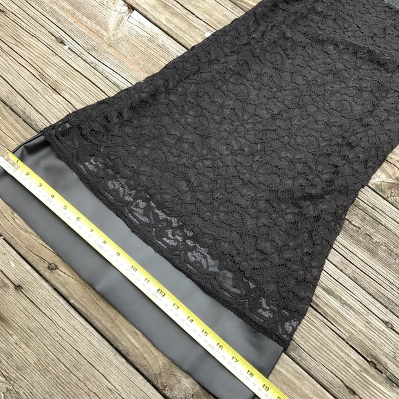 🌟HP🌟Lace & Leather Sheath Dress Size XS - Picture 5 of 6